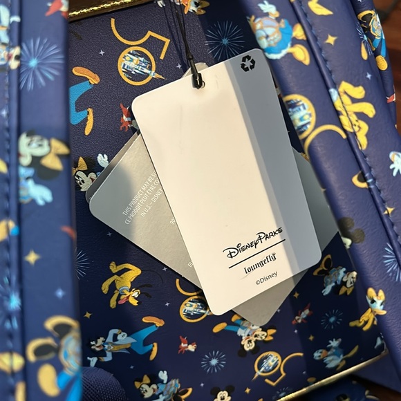 Loungefly 50th Anniversary Disney World backpack NWT - Picture 3 of 4